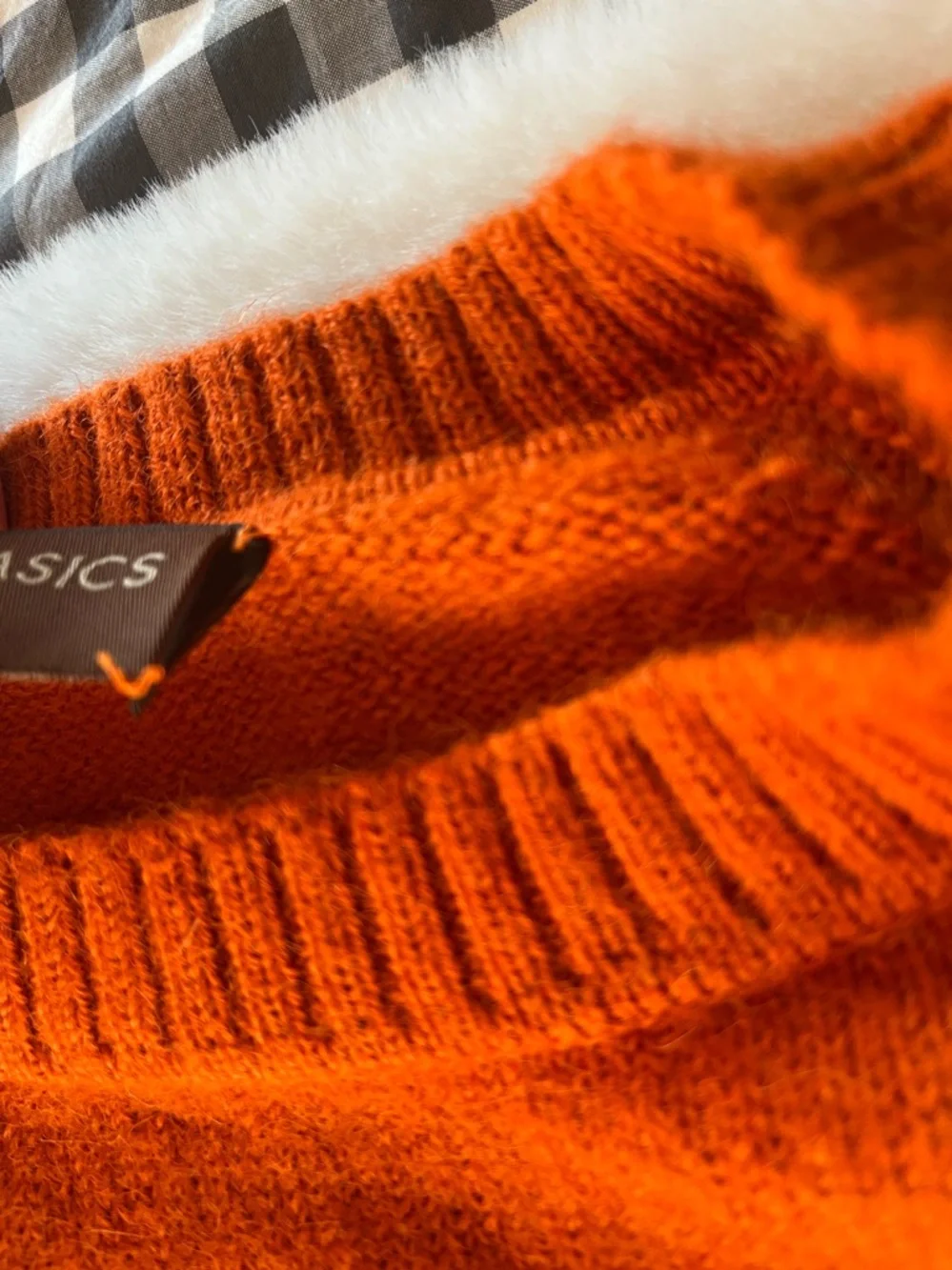 100% Peruvian Alpaca Sweater by Alpaca Basics Orange **read description -sizing*